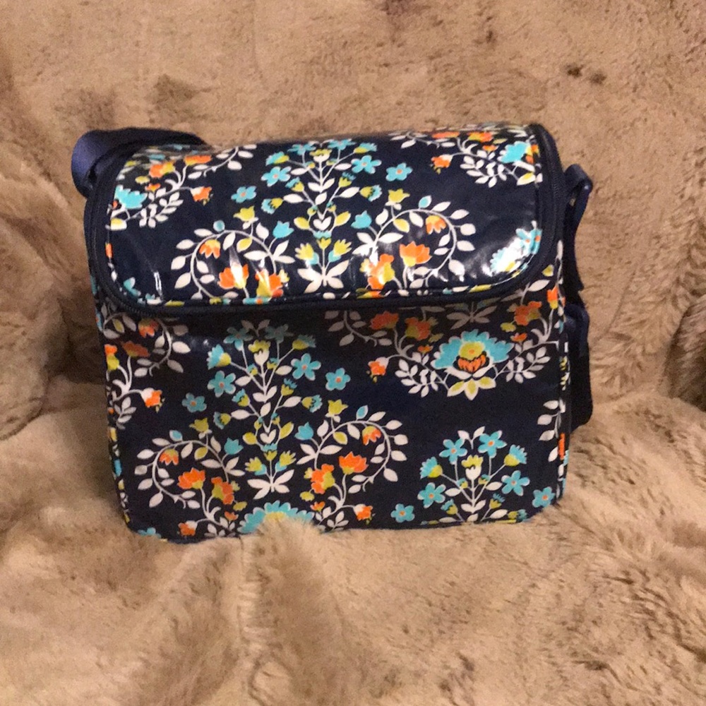 Vera Bradley Floral Tote - Navy and Multicolor
